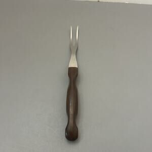 Cutco No. 26 Carving Serving Meat Fork With Brown Handle Made in USA VTG